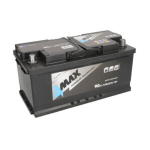Baterie auto 4MAX 12V 90Ah 720A (EN) ECOLINE (R+ borna standard)