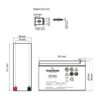 Acumulator UPS Tecnoware EACPE12V09ATWP, 12V, 9Ah #2