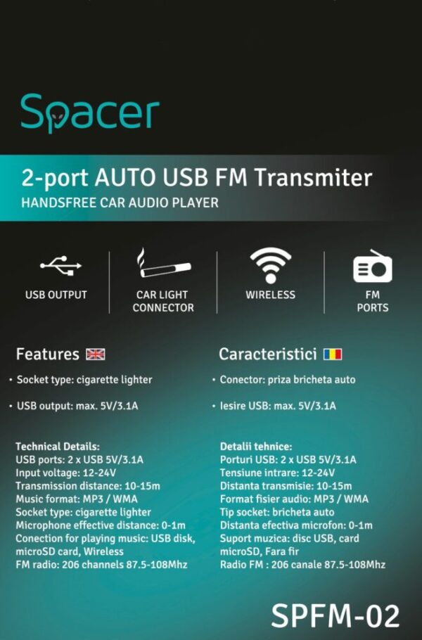 Modulator FM Spacer SPFM-02 păreri