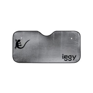 Parasolar auto Iggy pentru parbriz, fata dubla, folie aluminiu, 2 x ventuze, 150 x 80 cm