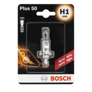 Bec cu halogen Bosch H1 12V 55W P14,5S Plus 50% 1 987 301 041