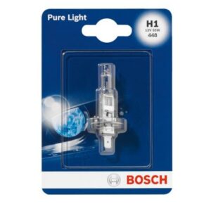 Bec cu halogen Bosch H1 12V 55W, P14,5S Pure Light 1 987 301 005