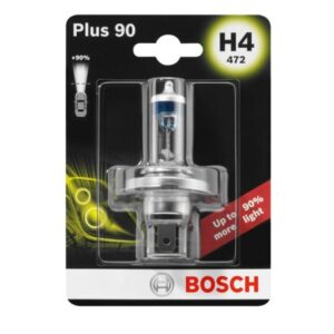 Bec cu halogen Bosch H4 12V 60 55W, P43T Plus 90% 1 987 301 077