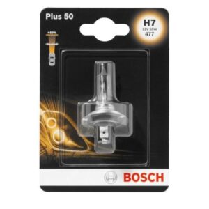 Bec cu halogen Bosch H7 12V 55W, PX26D Plus 50% 1 987 301 042