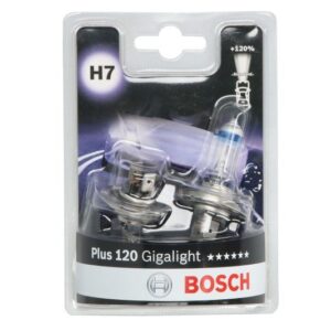 Set becuri cu halogen Bosch H7 12V 55W PX26D Gigalight Plus 120% 1 987 301 426