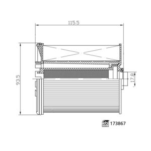 Filtru combustibil FEBI FE173867