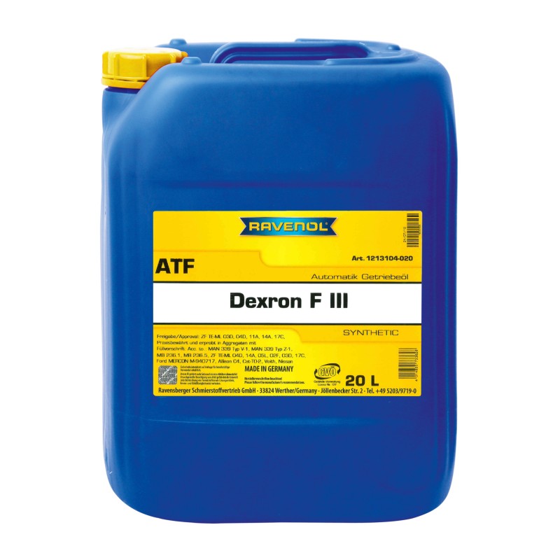 Ulei transmisie automata Ravenol ATF DEXRON F III 20L