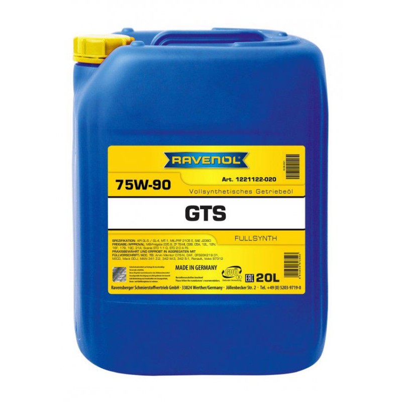 Ulei transmisie manuala Ravenol GTS 75W-90 20L