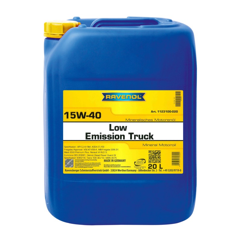 Ulei motor Ravenol Low Emission Truck 15W-40 20L