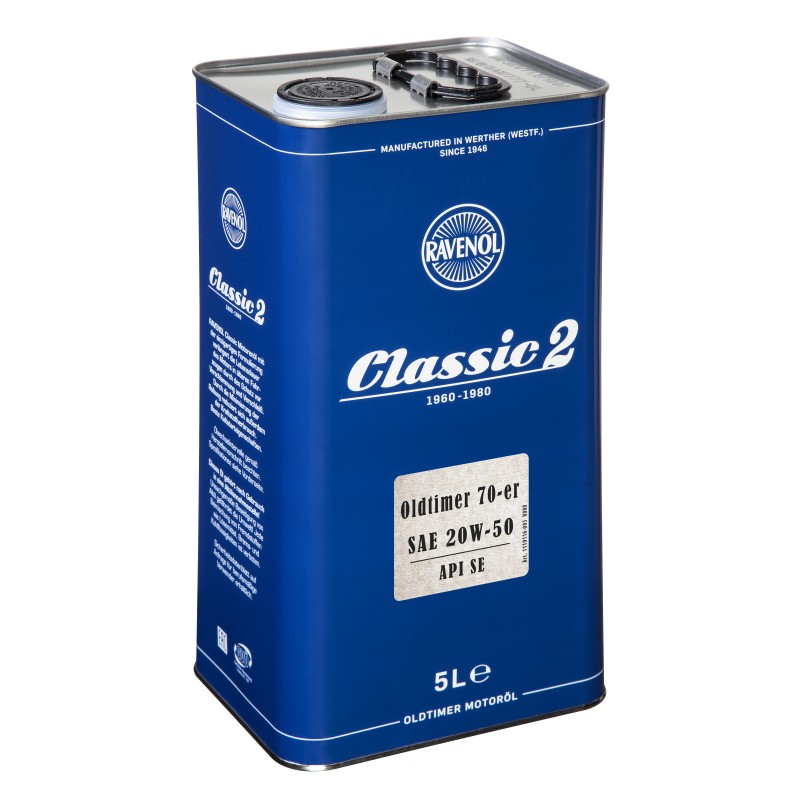 Ulei motor Ravenol Oldtimer 70-er SAE 20W-50 API SE 5L
