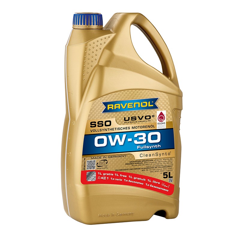 Ravenol SSO 0W-30 5L USVO PROMO 4+1
