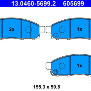 Plăcuțe de frână ATE 13.0460-5699.2