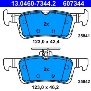 Plăcuțe de frână ATE 13.0460-7344.2