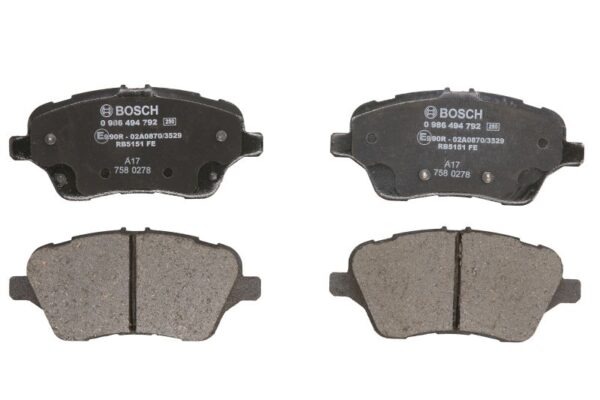 Plăcuțe de frână BOSCH 0 986 494 792 păreri