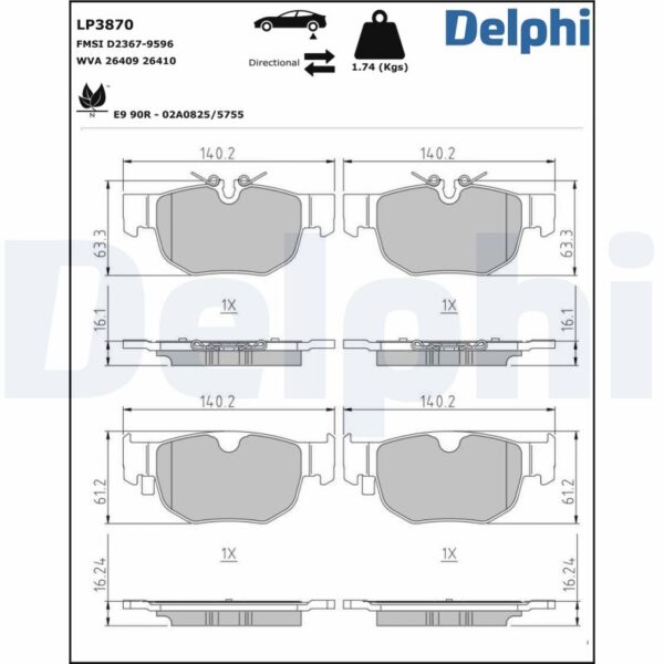 Plăcuțe de frână DELPHI LP3870 păreri