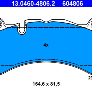 Plăcuțe de frână ATE 13.0460-4806.2