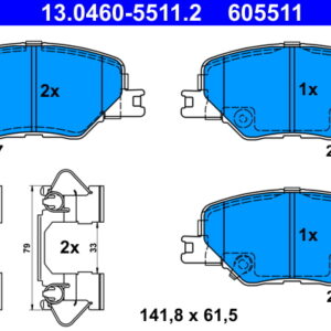 Plăcuțe de frână ATE 13.0460-5511.2