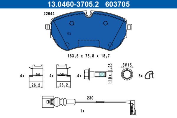 Plăcuțe de frână ATE 13.0460-3705.2 păreri