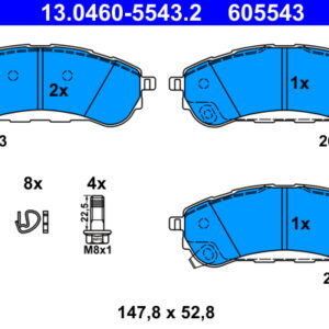 Plăcuțe de frână ATE 13.0460-5543.2