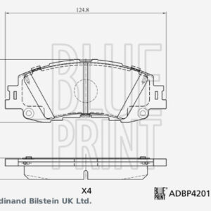 Plăcuțe de frână BLUE PRINT ADBP420177