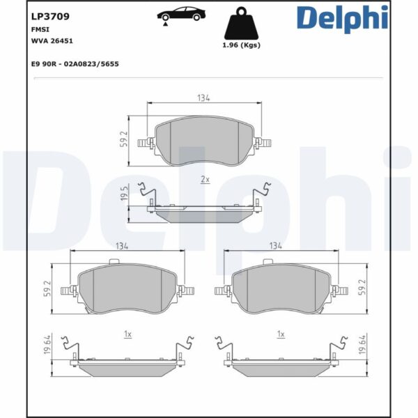 Plăcuțe de frână DELPHI LP3709 păreri