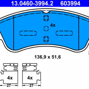 Plăcuțe de frână ATE 13.0460-3994.2