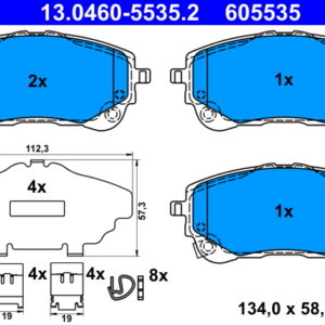 Plăcuțe de frână ATE 13.0460-5535.2