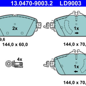 Plăcuțe de frână ATE 13.0470-9003.2