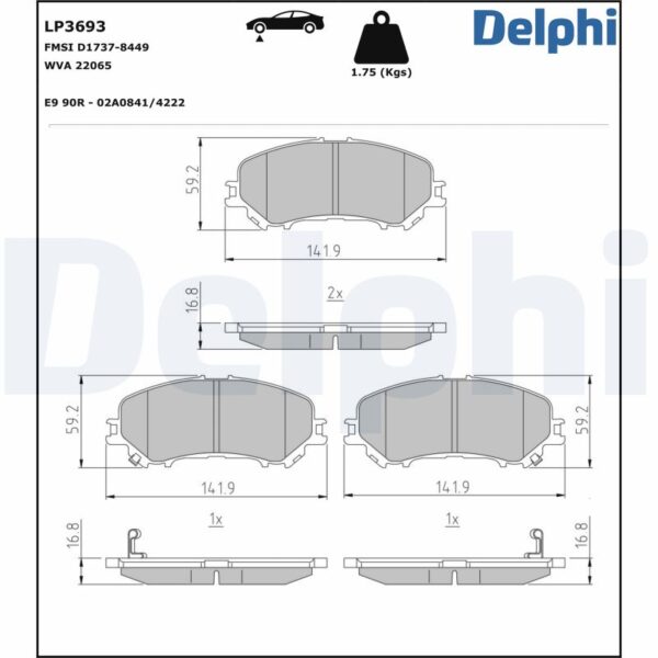Plăcuțe de frână DELPHI LP3693 păreri
