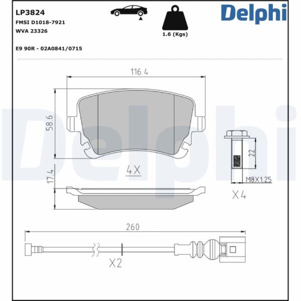 Plăcuțe de frână DELPHI LP3824 păreri