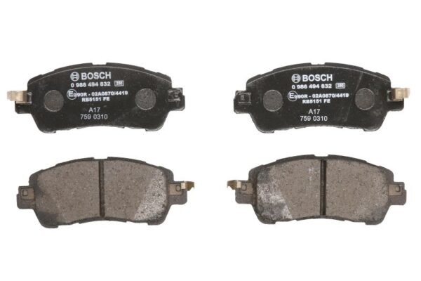 Plăcuțe de frână BOSCH 0 986 494 832 păreri