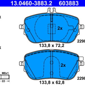 Plăcuțe de frână ATE 13.0460-3883.2