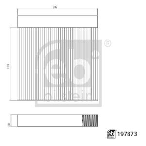 Filtru habitaclu FEBI FE197873
