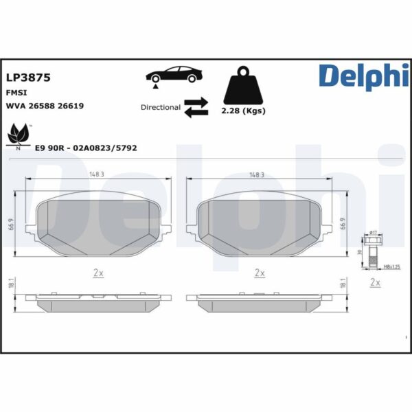 Plăcuțe de frână DELPHI LP3875 păreri