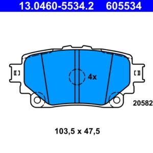Plăcuțe de frână ATE 13.0460-5534.2