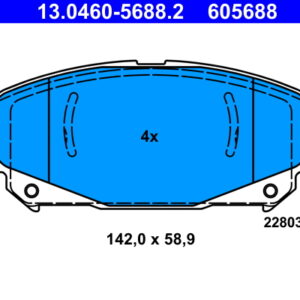 Plăcuțe de frână ATE 13.0460-5688.2