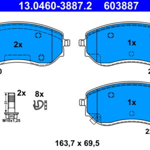 Plăcuțe de frână ATE 13.0460-3887.2