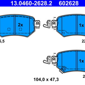 Plăcuțe de frână ATE 13.0460-2628.2
