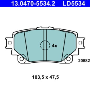 Plăcuțe de frână ATE 13.0470-5534.2