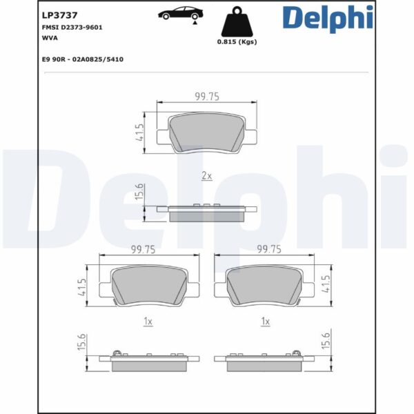 Plăcuțe de frână DELPHI LP3737 păreri