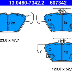 Plăcuțe de frână ATE 13.0460-7342.2
