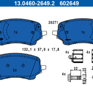Plăcuțe de frână ATE 13.0460-2649.2