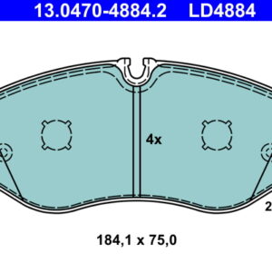 Plăcuțe de frână ATE 13.0470-4884.2