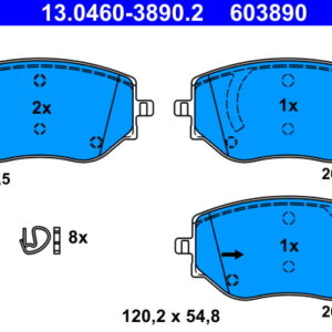Plăcuțe de frână ATE 13.0460-3890.2
