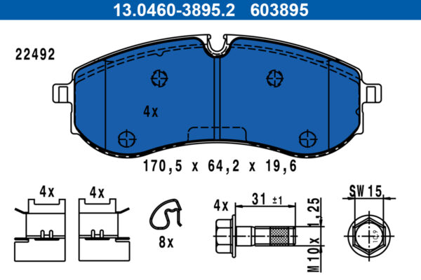 Plăcuțe de frână ATE 13.0460-3895.2 păreri