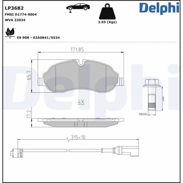 Plăcuțe de frână DELPHI LP3682 păreri