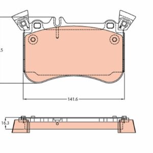 Plăcuțe de frână TRW MOTO GDB2229
