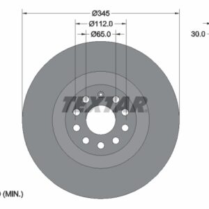 Disc frână TEXTAR 92120605