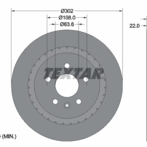 Disc frână TEXTAR 92168305