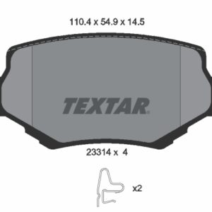 Plăcuțe de frână TEXTAR 2331401